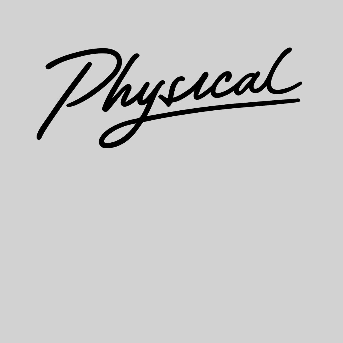 Physical TV Movie Series Retro Logo tee Unisex T-shirt Grey