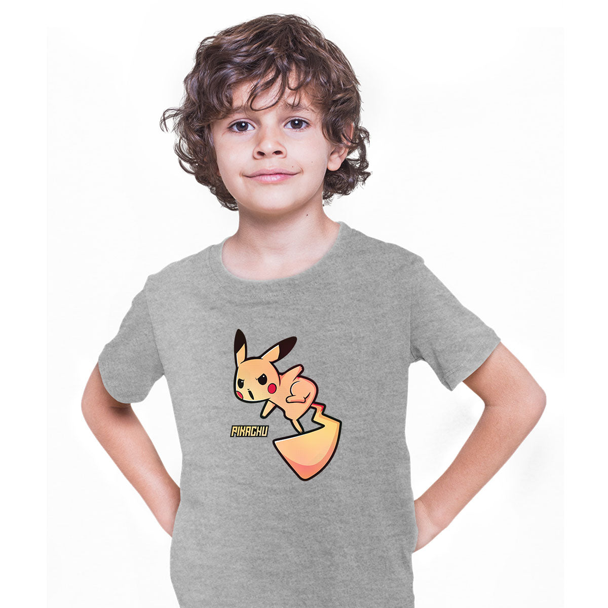 Pokemon Pikachu Kids T-Shirt Printed Manga Japan Birthday Gift Boys Top T-shirt for Kids - Kuzi Tees