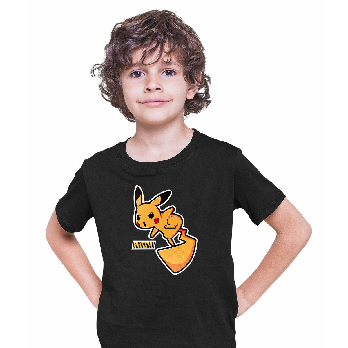 Pokemon Pikachu Kids T-Shirt Printed Manga Japan Birthday Gift Boys Top T-shirt for Kids - Kuzi Tees