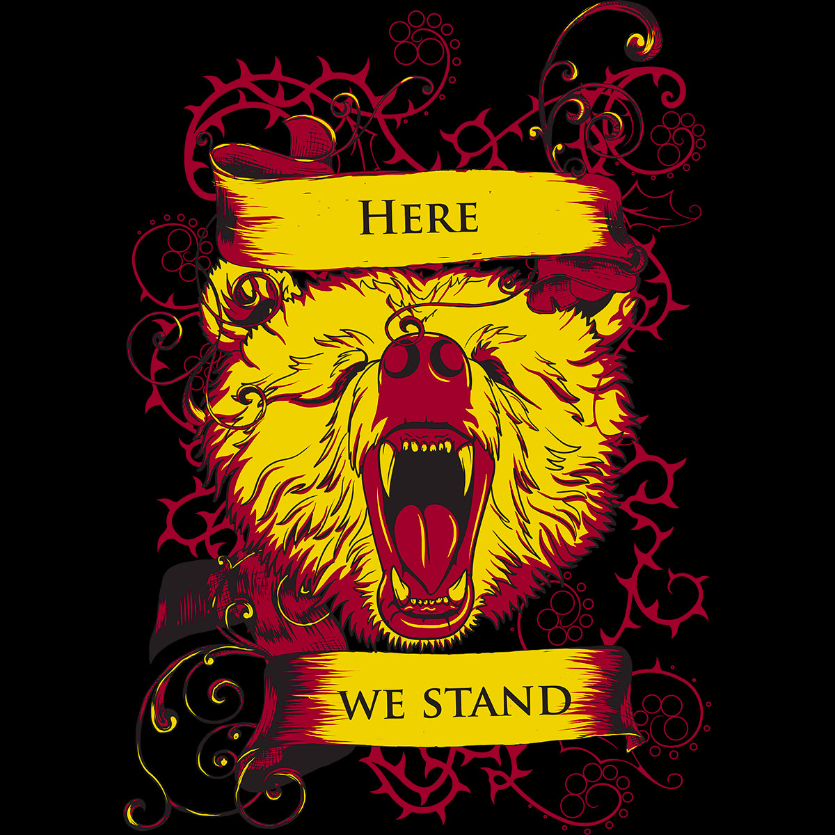 Pop Culture T-Shirt Game of Thrones - Here We Stand Tall and Proud - Kuzi Tees