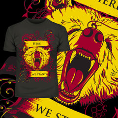 Pop Culture T-Shirt Game of Thrones - Here We Stand Tall and Proud - Kuzi Tees
