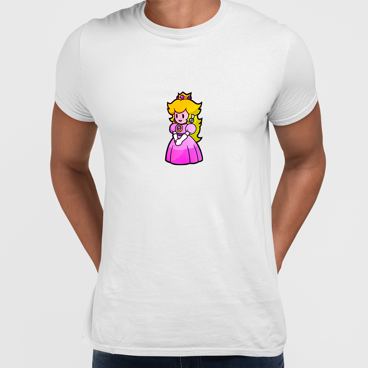 Princess Peach Mushroom Kindom Tees Mario SNES Adult Old Fashion Retro Tees - Kuzi Tees