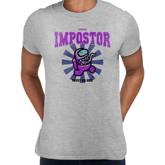 Purple Impostor Among Us Gamer Funny Trust No One Unisex T-Shirt - Kuzi Tees