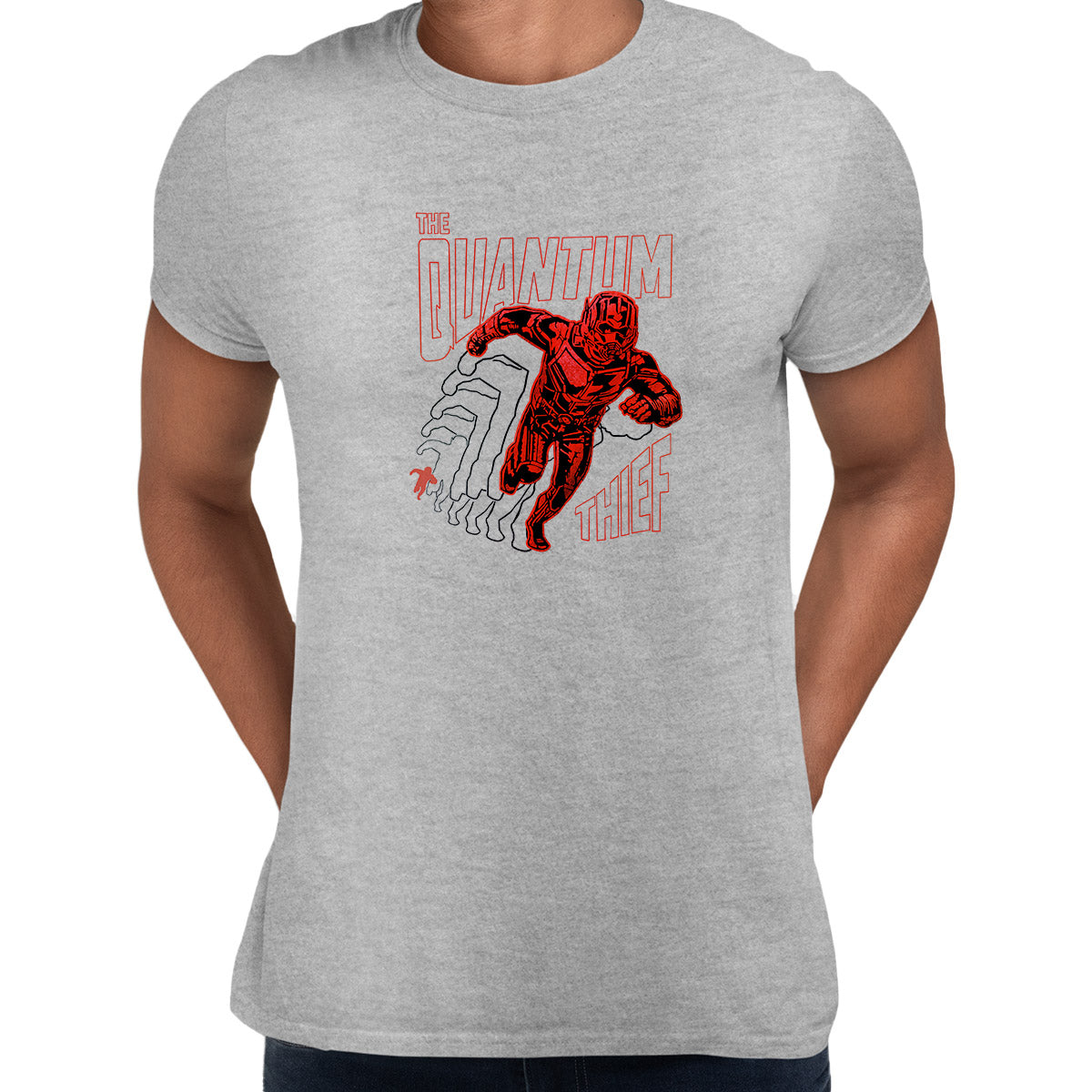 Ant Man Grey t-shirt Quantum Thief Marvel Movie Unisex Tee