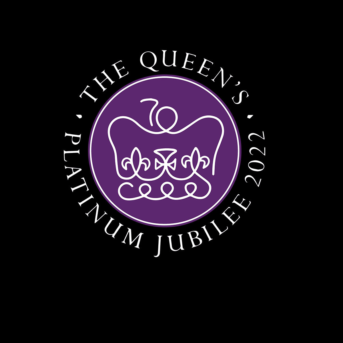 Queen Elizabeth II Platinum Jubilee 2022 Royal Crown T-Shirt - Kuzi Tees