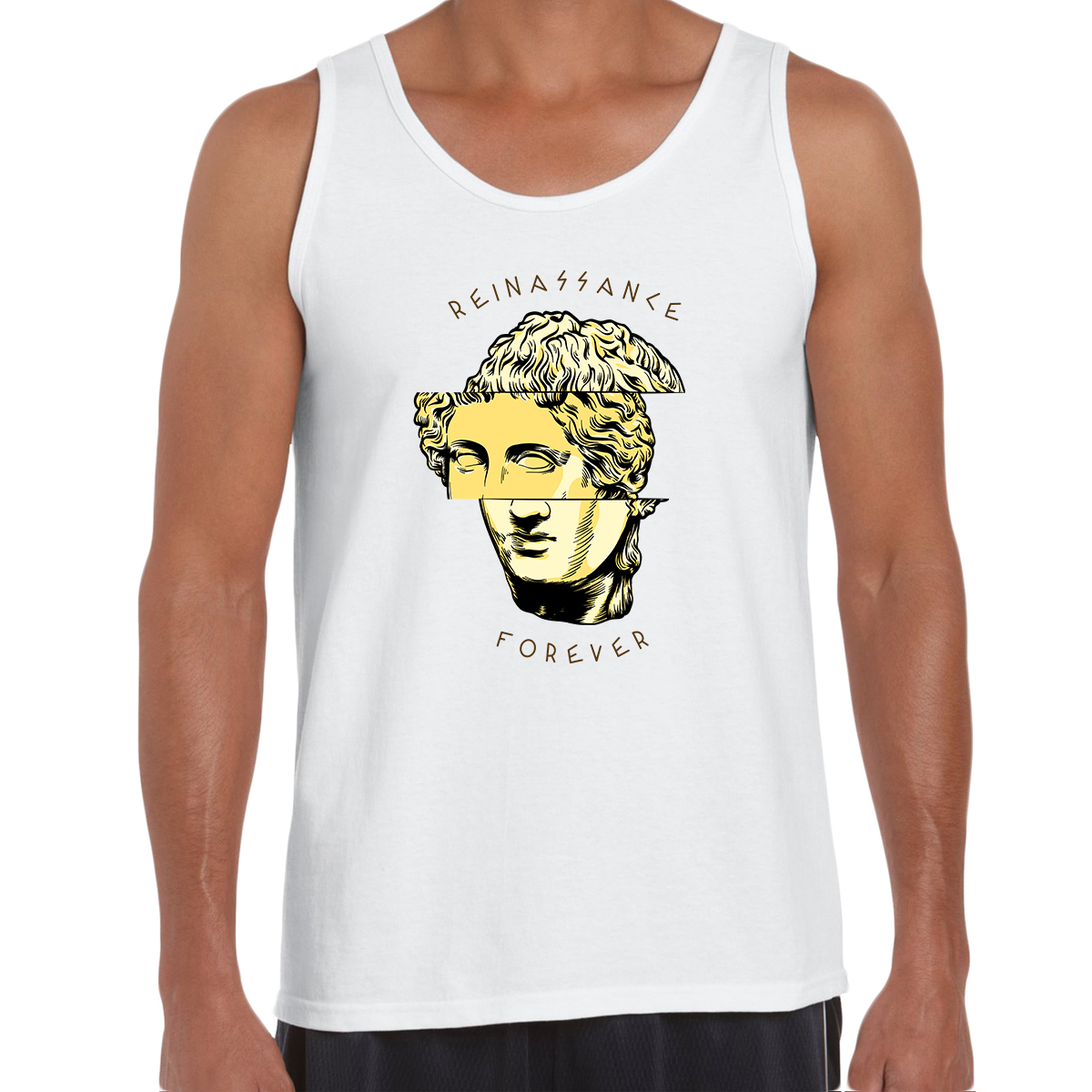 Unisex Renaissance Forever Michelangelo Italian Sculptor Antique Tank Top - Kuzi Tees