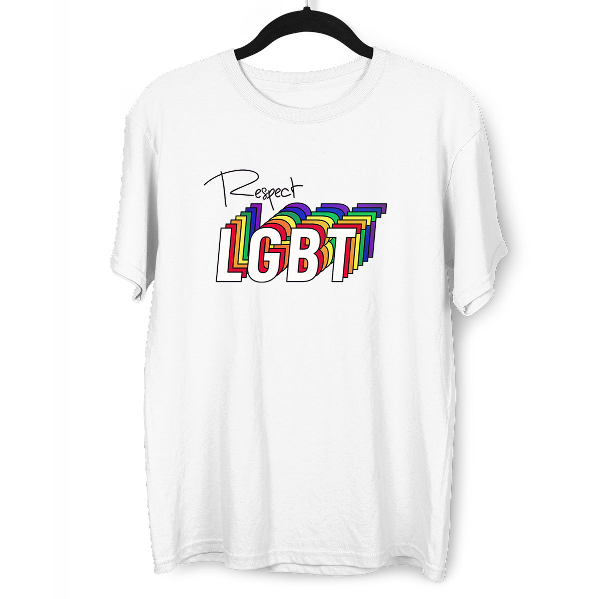 Respect LGBT Community Rainbow Gay Lesbian Festival Straight Bi Pride T-shirt - Kuzi Tees