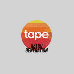 Retro Generation Tape Recorder Black White Grey Unisex T-Shirts OLD SKOOL - Kuzi Tees