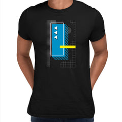 80's Retro Nostalgia Tee Colorful Art Print T-Shirt 90's Design Short Funny Men Unisex T-shirt - Kuzi Tees