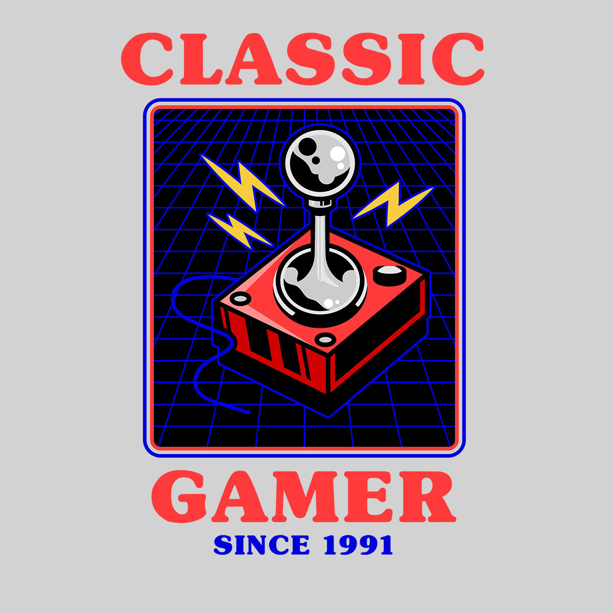 Retro Game 80's Collection Eight Classic Gamer Since 1991 Typography Unisex T-shirt - Kuzi Tees