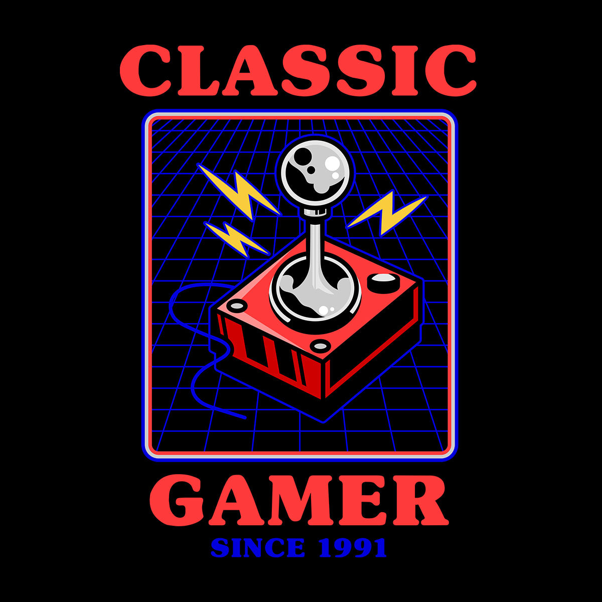 Retro Game 80's Collection Eight Classic Gamer Since 1991 Typography Unisex T-shirt - Kuzi Tees