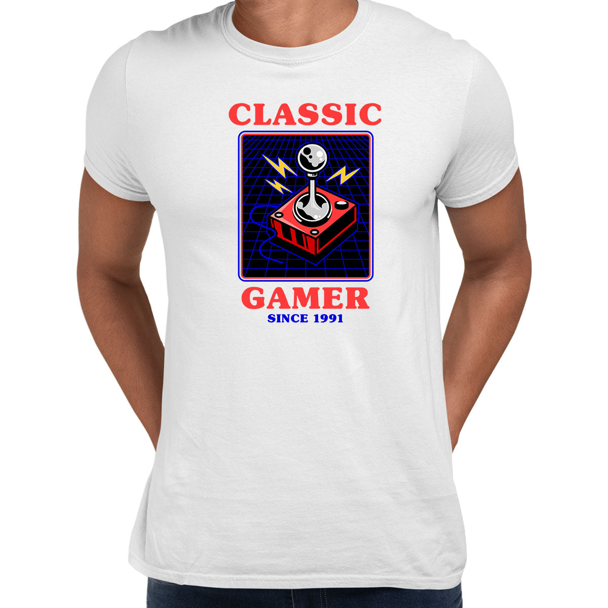 Retro Game 80's Collection Eight Classic Gamer Since 1991 Typography Unisex T-shirt - Kuzi Tees