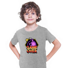 Retro Game 80's Collection Eleven Game Over Typography T-shirt for Kids - Kuzi Tees