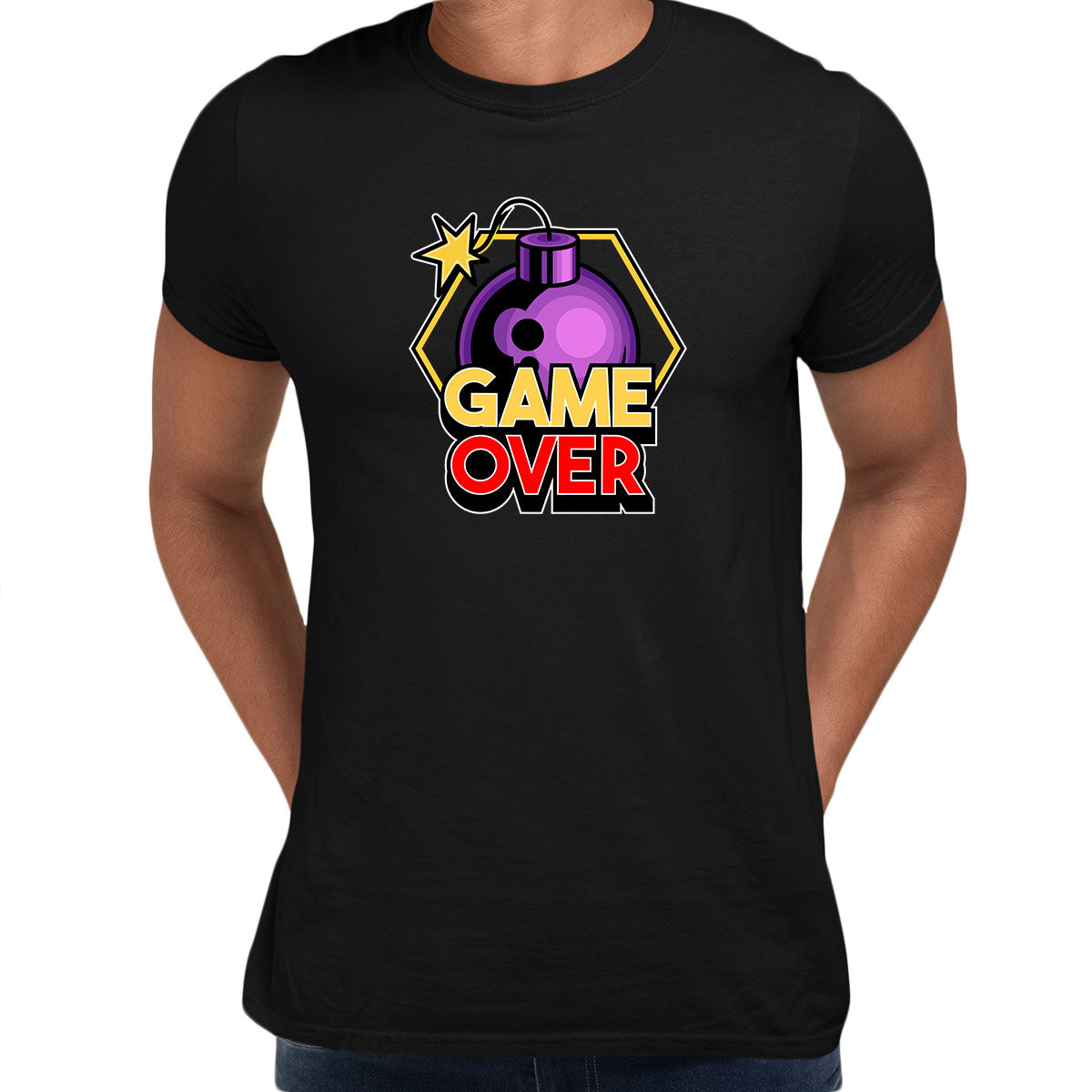 Retro Game 80's Collection Eleven Game Over Typography Unisex T-shirt - Kuzi Tees