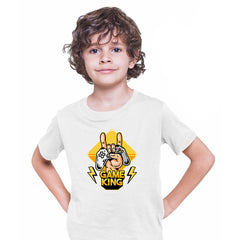 Retro Game 80's Collection Five Game King Typography T-shirt for Kids - Kuzi Tees