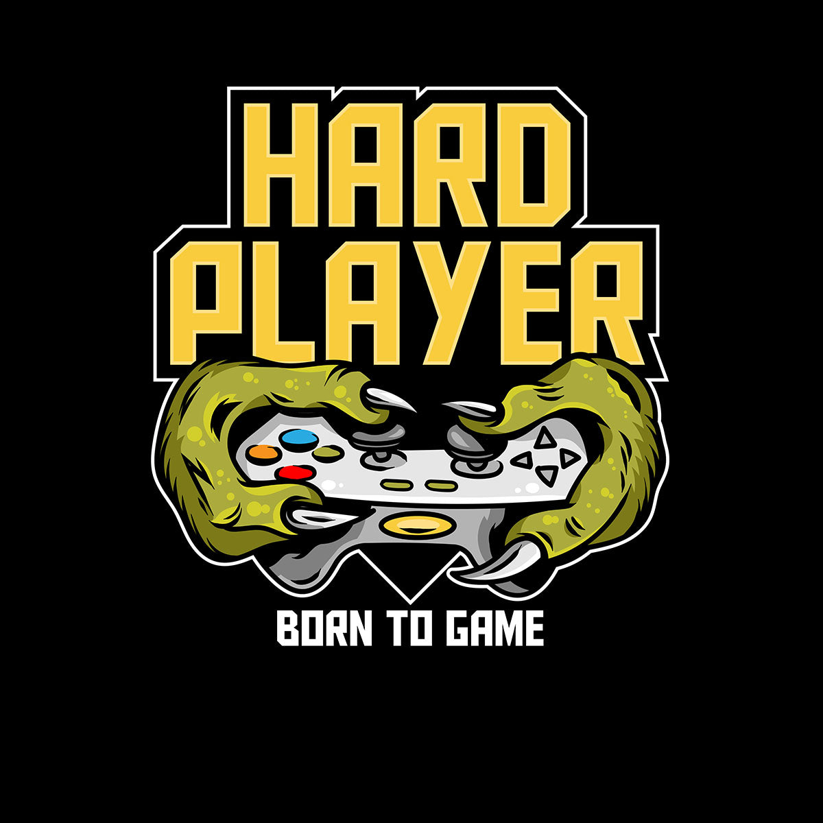 Retro Game 80's Collection Four Hard Player Typography Unisex T-shirt - Kuzi Tees