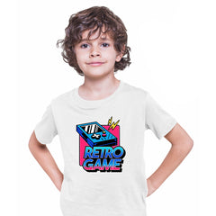 Retro Game 80's Collection Nine Nintendo Typography T-shirt for Kids - Kuzi Tees