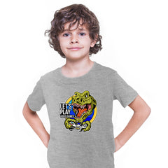 Retro Game 80's Collection One Let's play Games Typography T-shirt for Kids - Kuzi Tees