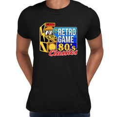 Retro Game 80's Collection Six Retro Game Classics Typography Unisex T-shirt - Kuzi Tees