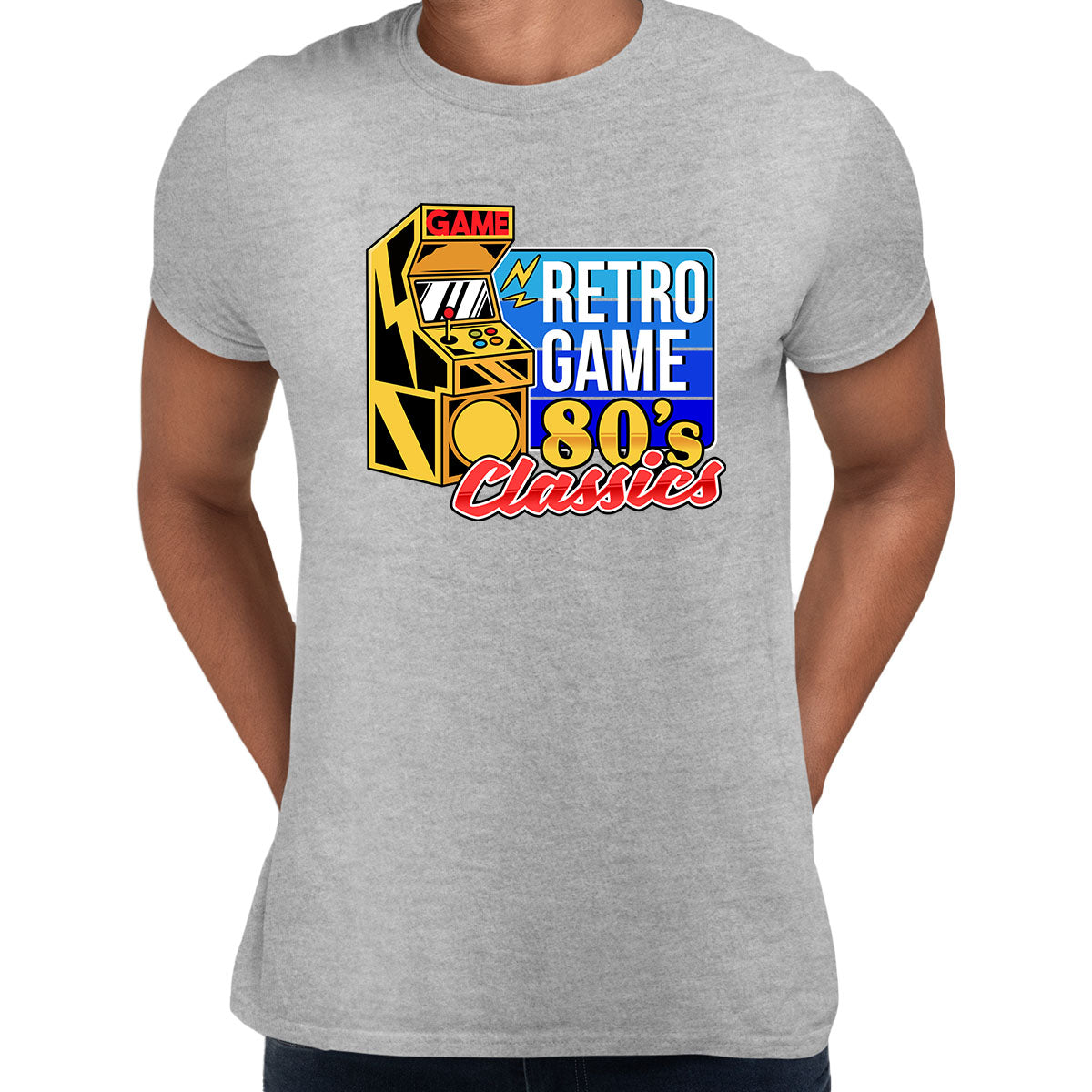Retro Game 80's Collection Six Retro Game Classics Typography Unisex T-shirt - Kuzi Tees