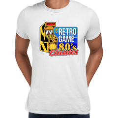 Retro Game 80's Collection Six Retro Game Classics Typography Unisex T-shirt - Kuzi Tees