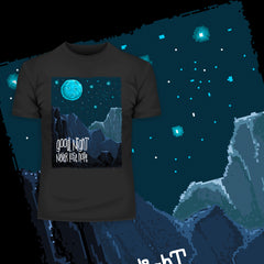 Retro Good Night Never Lose Hope Pixel Art - Kuzi Tees