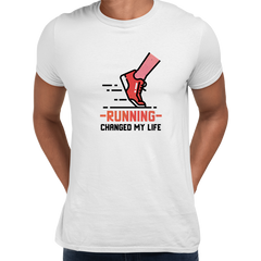 Running Changed my life fitness Inspiring Men Unisex Crew Neck T Shirt - Kuzi Tees