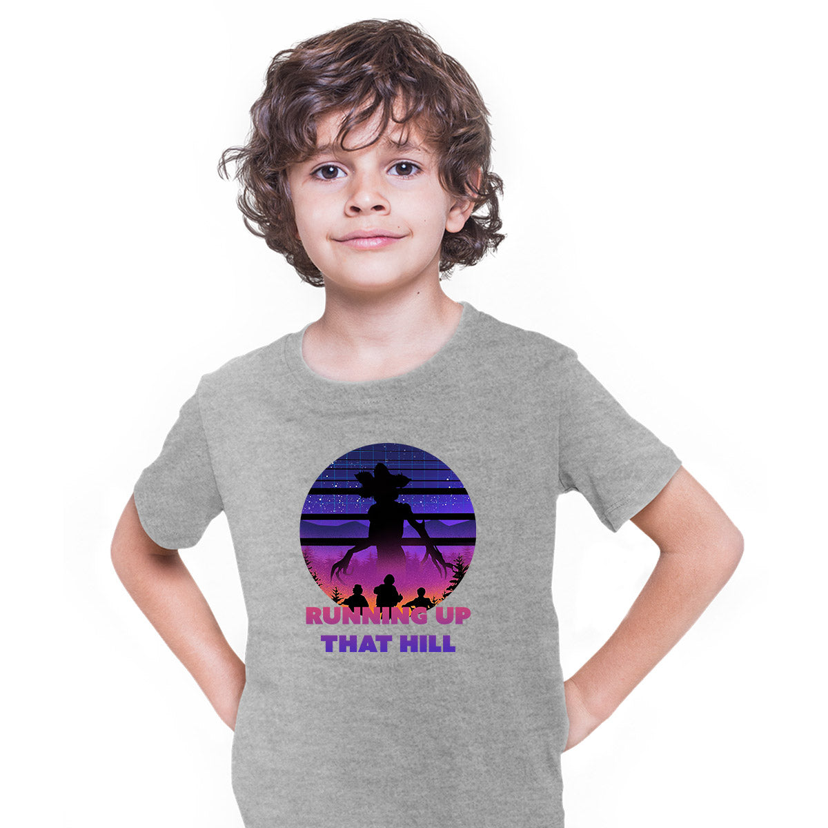 Kate Bush Running up that hill Kids t-shirt Demogorgon - Kuzi Tees