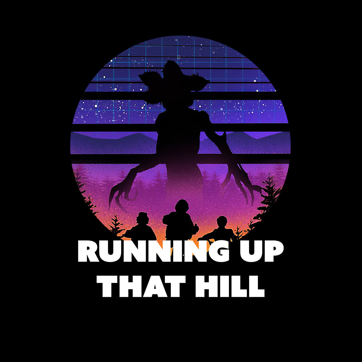 Kate Bush - Running up that hill t-shirt Demogorgon Movie Unisex T-Shirt - Kuzi Tees