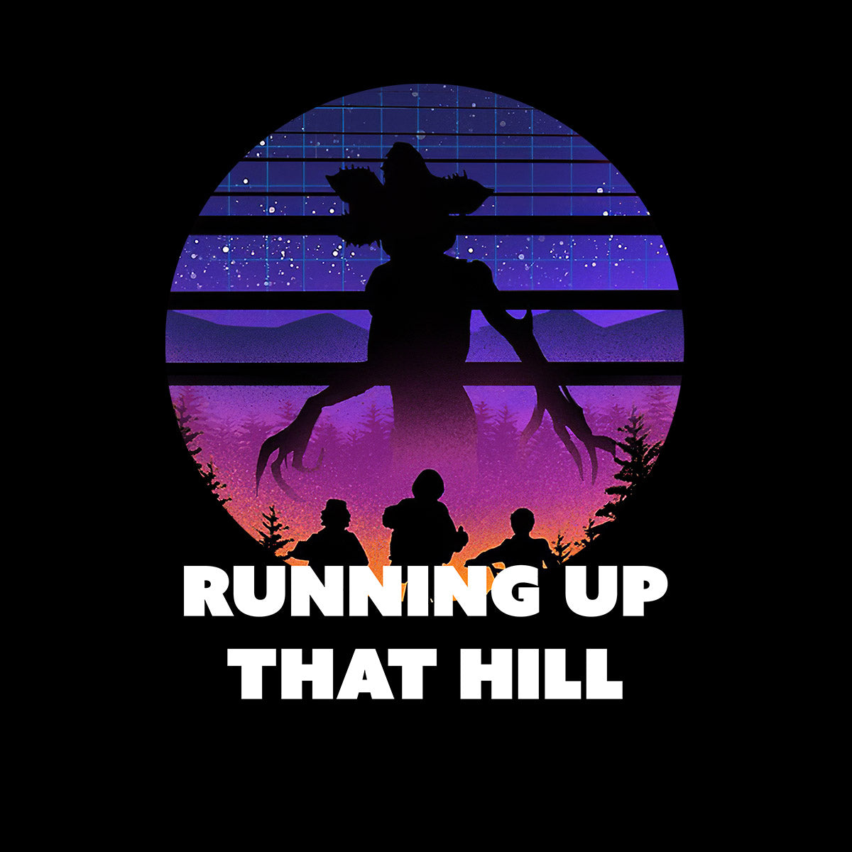 Kate Bush Running up that hill Kids t-shirt Demogorgon - Kuzi Tees