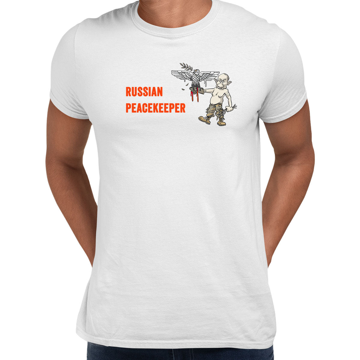 Russian Peacekeeper T-shirt Anti Russia Ukraine War Russian Aggression - Kuzi Tees