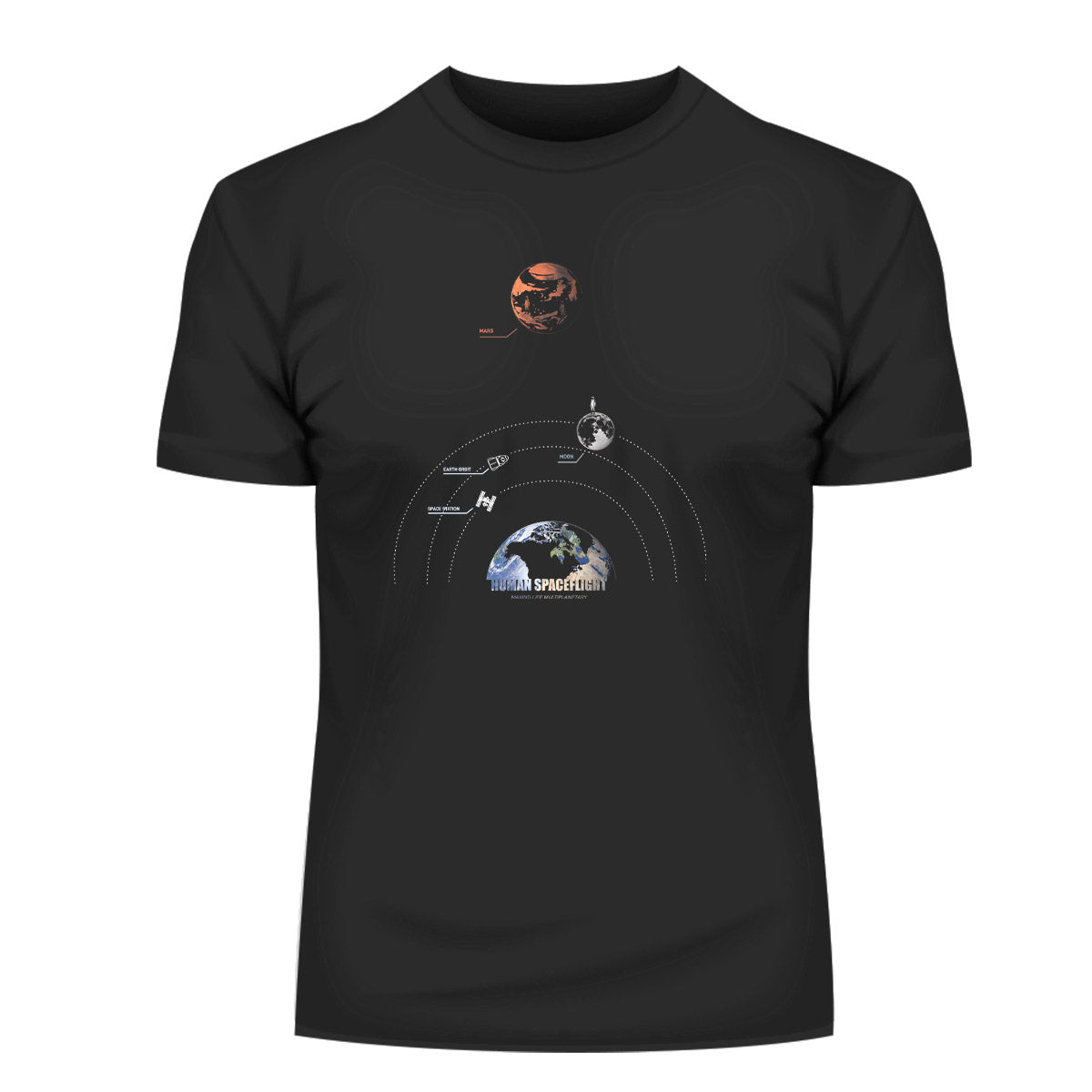 Starship SpaceX Human Spaceflight Launch & Land  Black T-shirt
