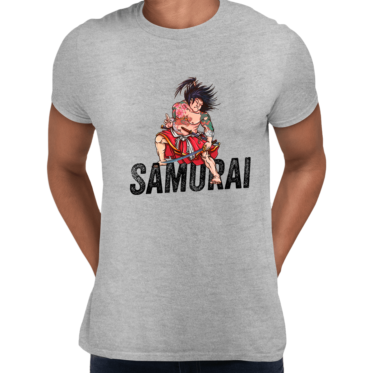 Ancient Hero T-Shirt Samurai Ronin Spirit Japanese Unisex Mens T-shirt - Kuzi Tees