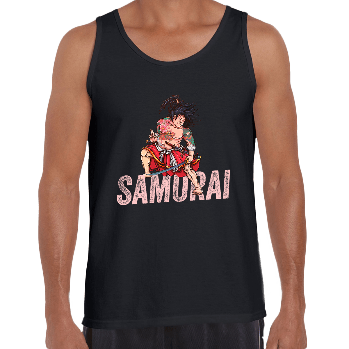 Ancient Hero T-Shirt Samurai Ronin Spirit Japanese Unisex Tank Top - Kuzi Tees