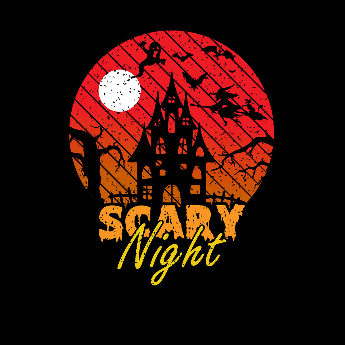 Scary Night Amazing festive Halloween t-shirts collection T-shirt for Kids - Kuzi Tees