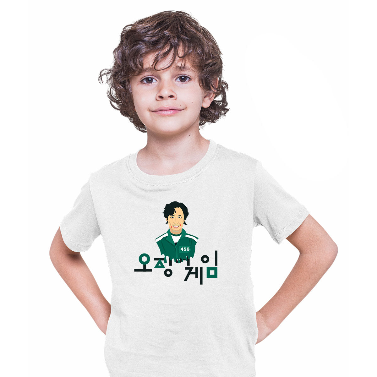 Seong Gi-Hun Character Squid Game T-shirt for Kids - Kuzi Tees