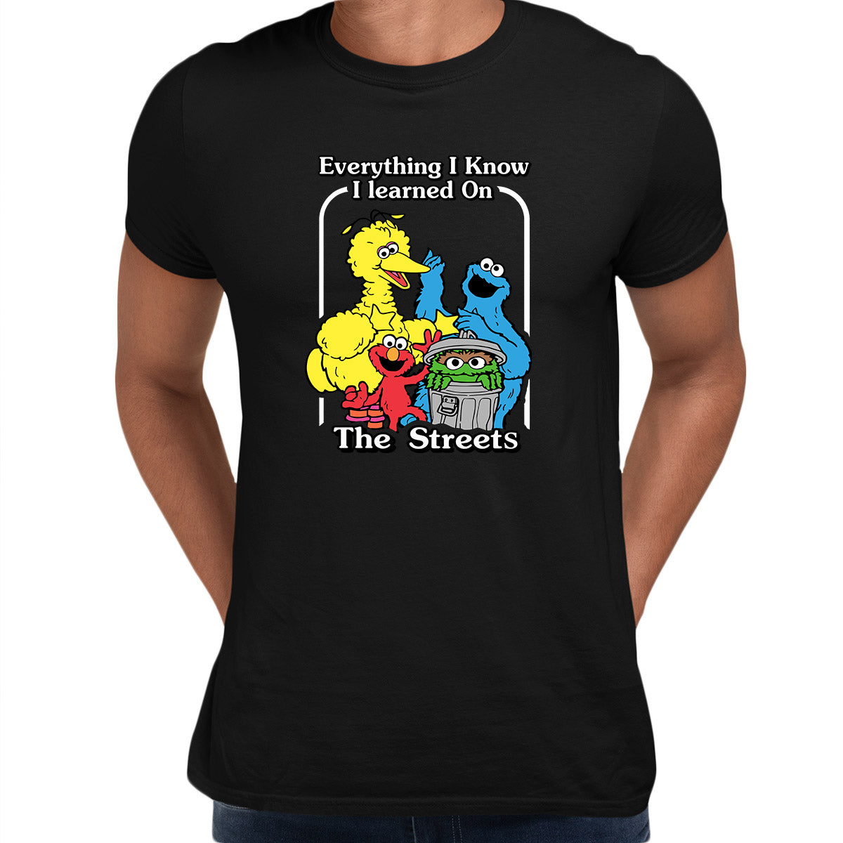 Sesame Street Nostalgia Black T-shirt 