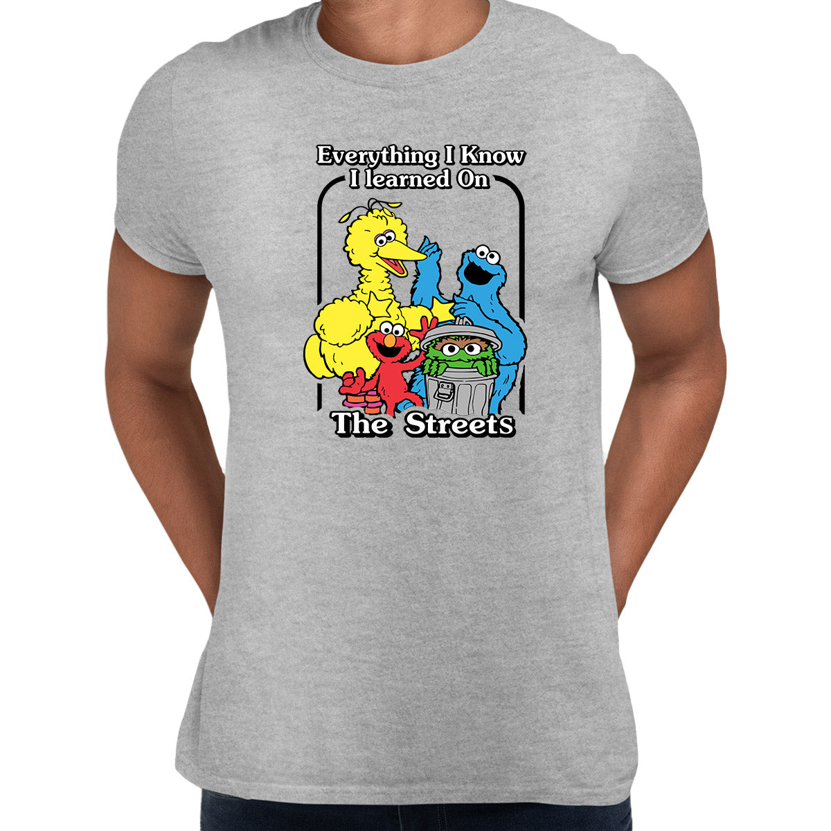 Sesame Street Nostalgia Grey T-shirt 
