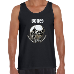 Skull Hellish Bones Soul Eater Heavy Metal Biker Style Unisex Tank Top - Kuzi Tees