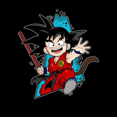 Son Goku Chibi Dragon Ball T-shirt Manga Anime Kids Gift Kids T-shirt Black