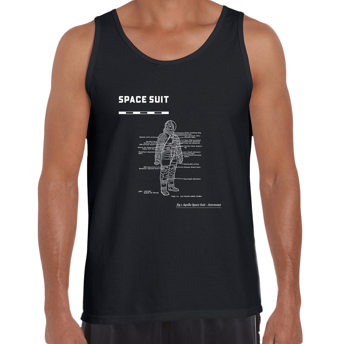 Apollo 11 Movie 50 Years Anniversary NASA Space Suite Unisex Tank Top - Kuzi Tees