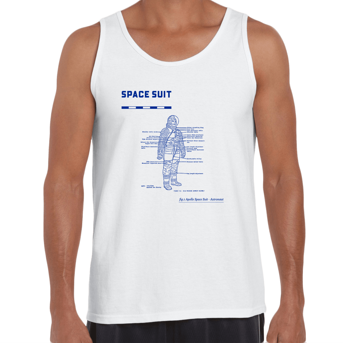 Apollo 11 Movie 50 Years Anniversary NASA Space Suite Unisex Tank Top - Kuzi Tees