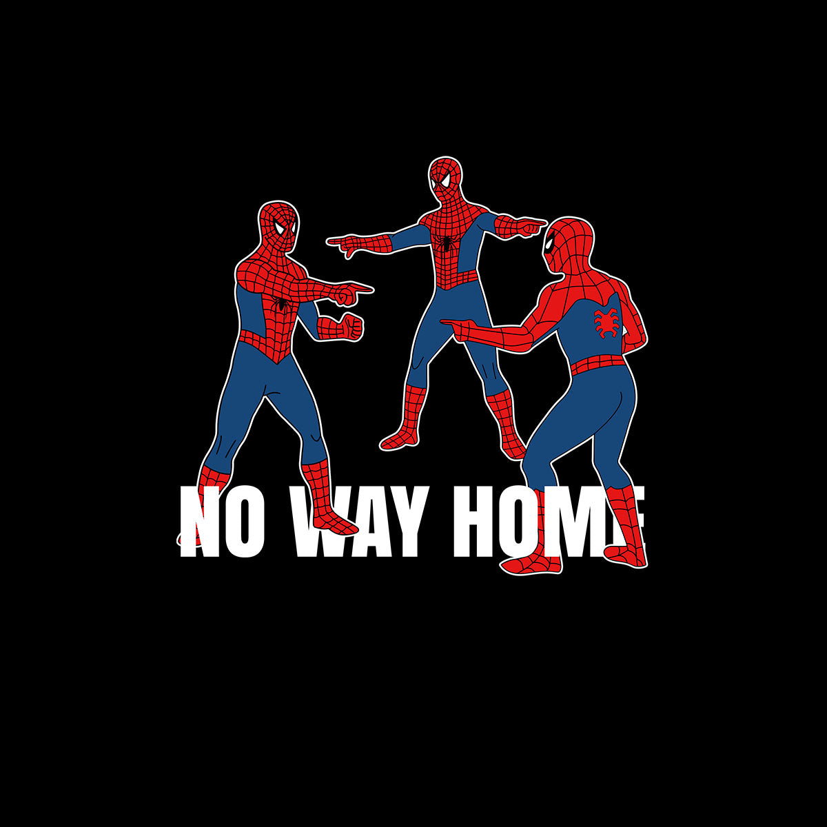 Marvel Comics Spider-Man Pointing Meme Funny Spider-Meme T-Shirt - Kuzi Tees