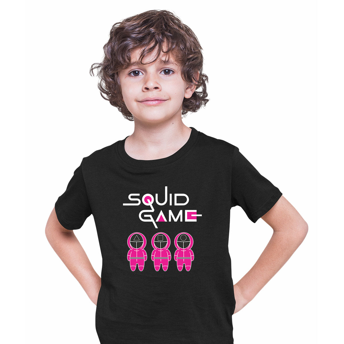 Squid Game Symbols Inspired Puzzle Logo Tee Netflix's newest drama T-shirt for Kids - Kuzi Tees