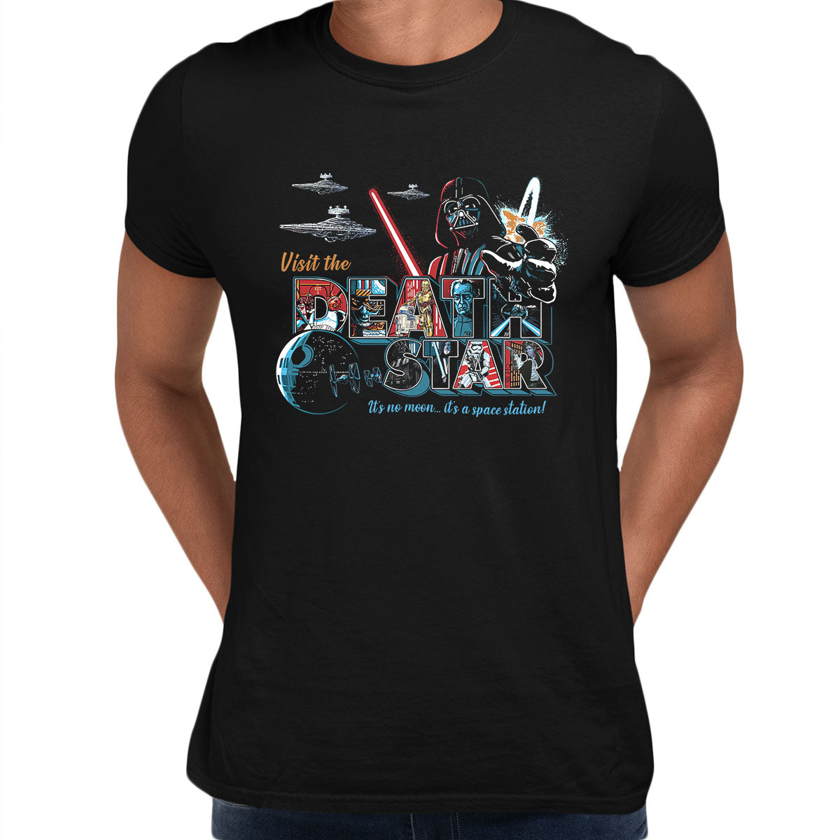 Star Wars The Death Star Movie Funny Adult T-shirt - Kuzi Tees