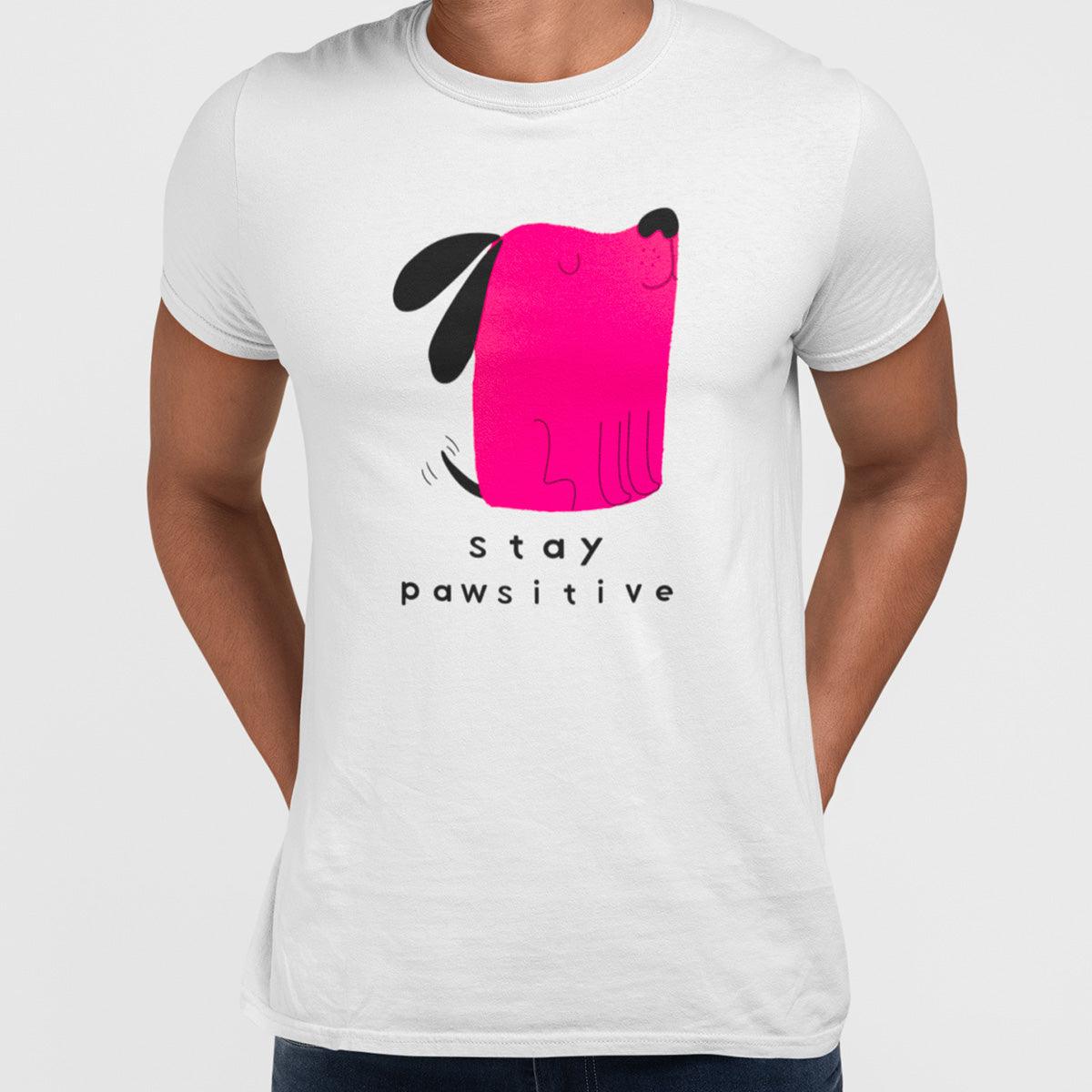 Furry Dog Graphic - Stay Pawsitive - Kuzi Tees