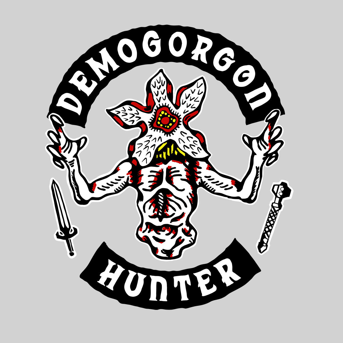 Stranger Things Demogorgon Hunter t-Shirt TV series Movie Unisex Tee - Kuzi Tees