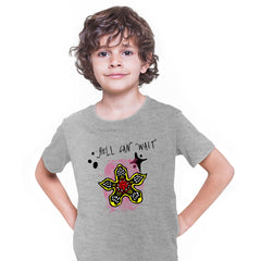 Stranger Things Hell Can wait t-shirt TV series Movie Kids T-Shirt - Kuzi Tees