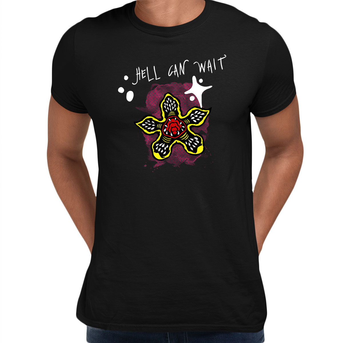 Stranger Things Hell Can wait t-shirt TV series Movie Unisex T-Shirt - Kuzi Tees