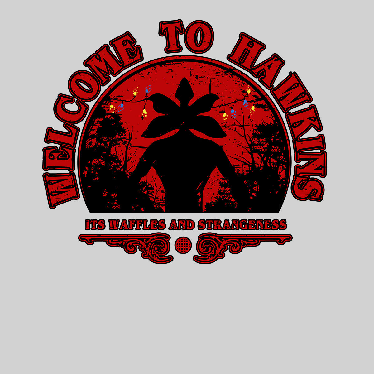 Stranger things Welcome to Hawkins TV t-Shirt Movie Unisex Tee - Kuzi Tees